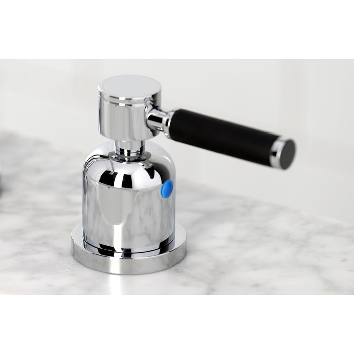 Kingston Sona FSC8931DKL - Kaiser Widespread Bathroom Faucet with Brass Pop-Up, Polished Chrome