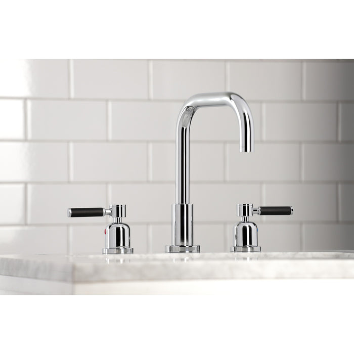 Kingston Sona FSC8931DKL - Kaiser Widespread Bathroom Faucet with Brass Pop-Up, Polished Chrome