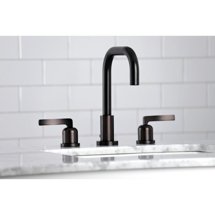 Kingston Sona FSC8935EFL - Centurion Two-Handle 3-Hole Deck Mount Widespread Bathroom Faucet with Brass Pop-Up, Oil Rubbed Bronze