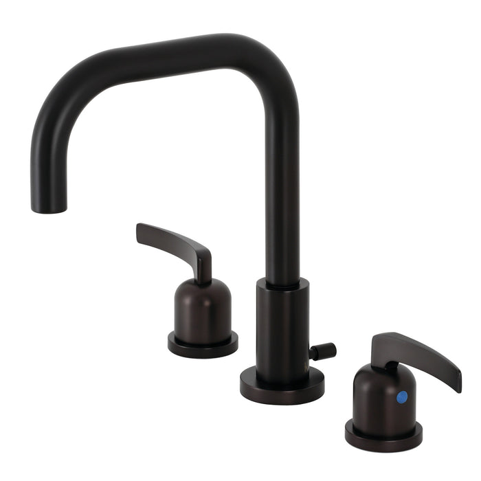 Kingston Sona FSC8935EFL - Centurion Two-Handle 3-Hole Deck Mount Widespread Bathroom Faucet with Brass Pop-Up, Oil Rubbed Bronze