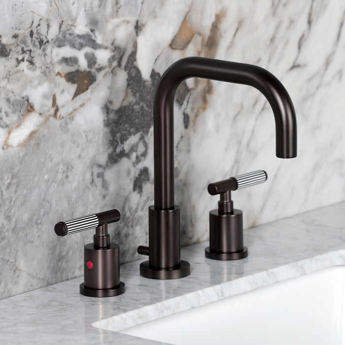 Kingston Sona FSC8935KPS - Verona Widespread Bathroom Faucet with Brass Pop-Up, Oil Rubbed Bronze