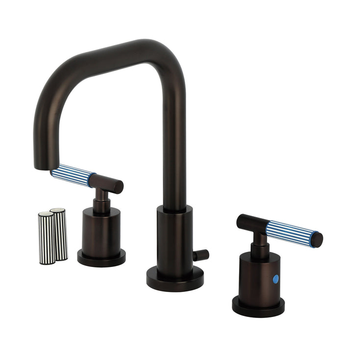 Kingston Sona FSC8935KPS - Verona Widespread Bathroom Faucet with Brass Pop-Up, Oil Rubbed Bronze