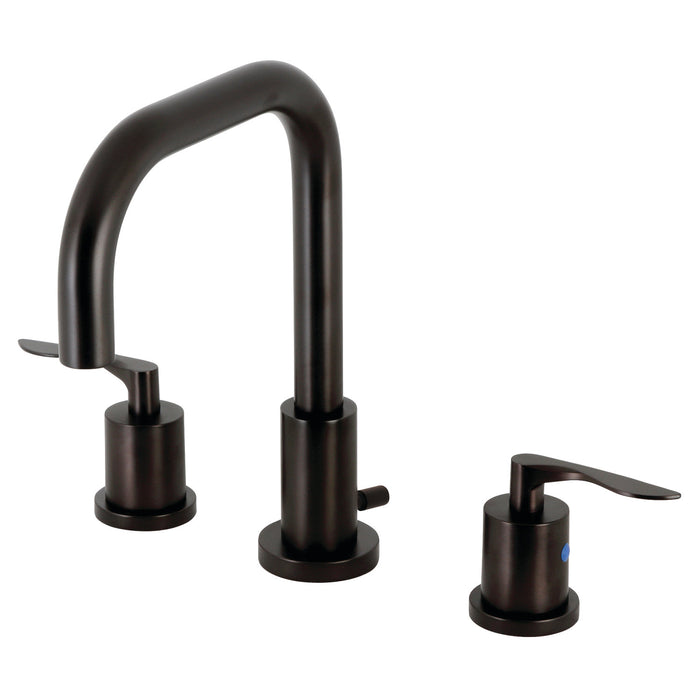 Serena FSC8935SVL Two-Handle 3-Hole Deck Mount Widespread Bathroom Faucet with Pop-Up Drain, Oil Rubbed Bronze