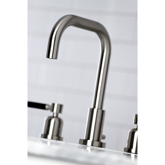 Kingston Sona FSC8938DKL - Kaiser Widespread Bathroom Faucet with Brass Pop-Up, Brushed Nickel