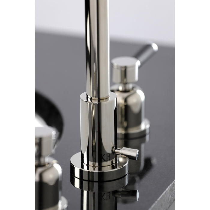 Kingston Sona FSC8939DKL - Kaiser Widespread Bathroom Faucet with Brass Pop-Up, Polished Nickel