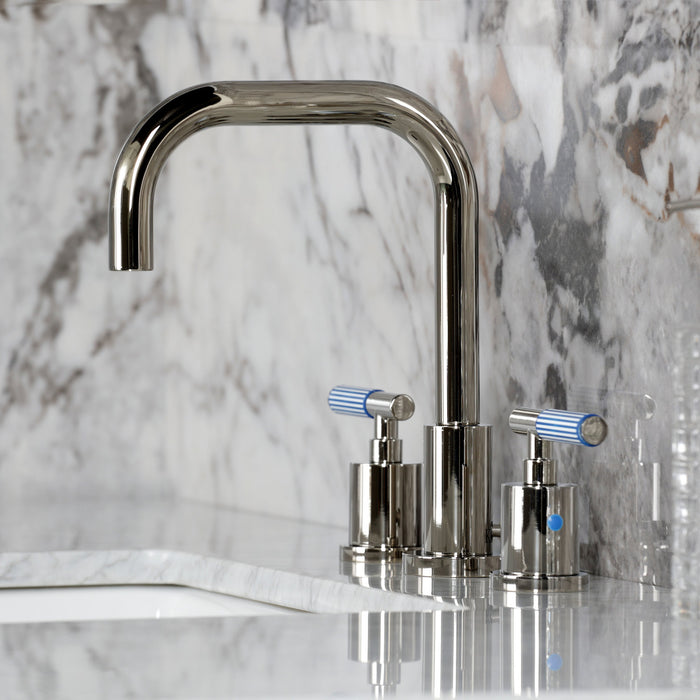 Kingston Sona FSC8939KPS - Verona Widespread Bathroom Faucet with Brass Pop-Up, Polished Nickel