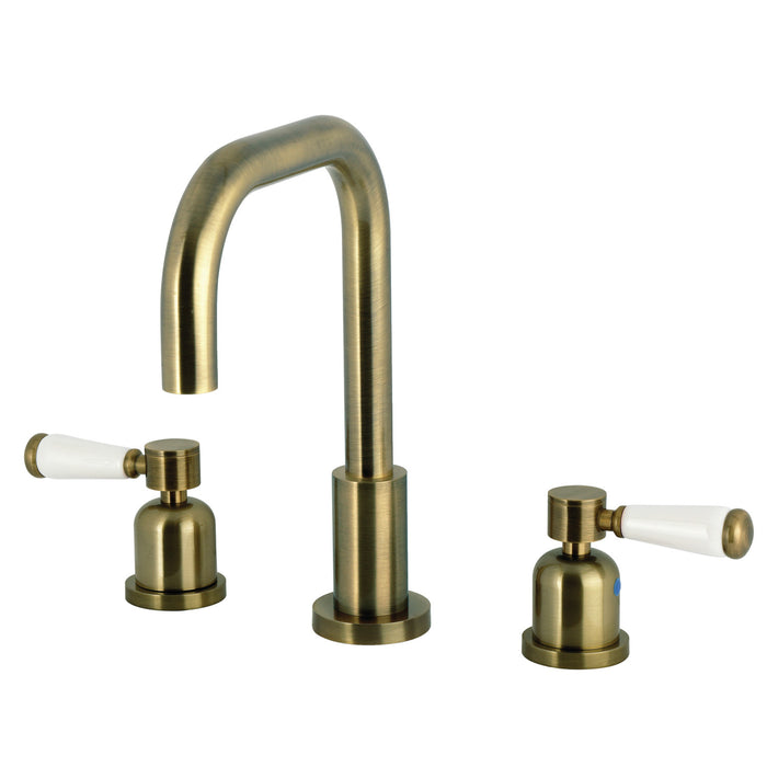 Kingston Tulare FSC893DPLAB - Paris Widespread Bathroom Faucet with Brass Pop-Up, Antique Brass