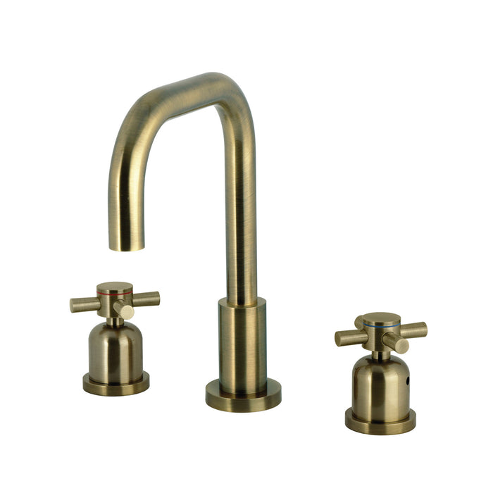 Kingston Sona FSC893DXAB - Concord Widespread Bathroom Faucet with Brass Pop-Up, Antique Brass
