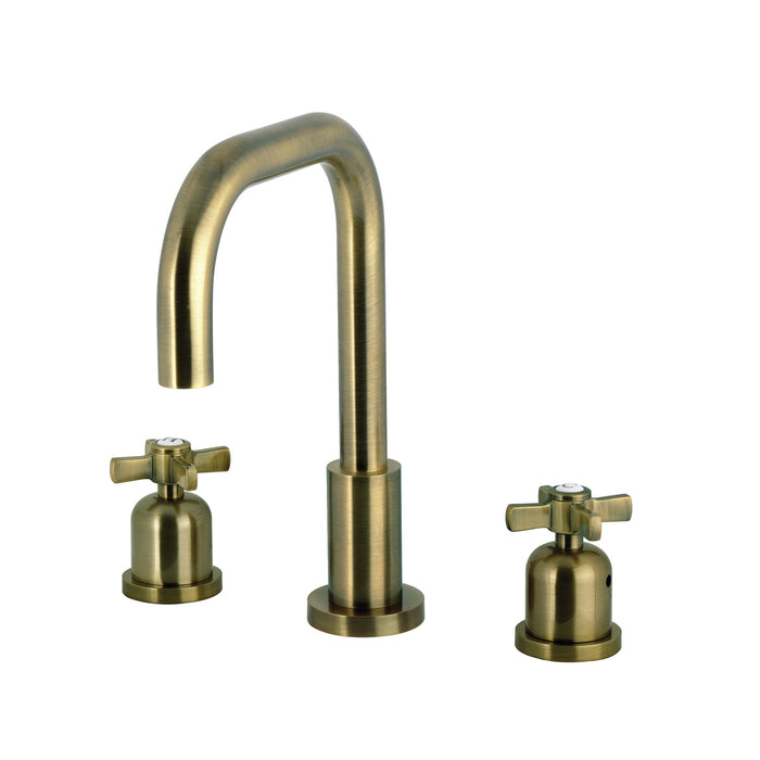 Kingston Sona FSC893ZXAB - Millennium Widespread Bathroom Faucet with Brass Pop-Up, Antique Brass