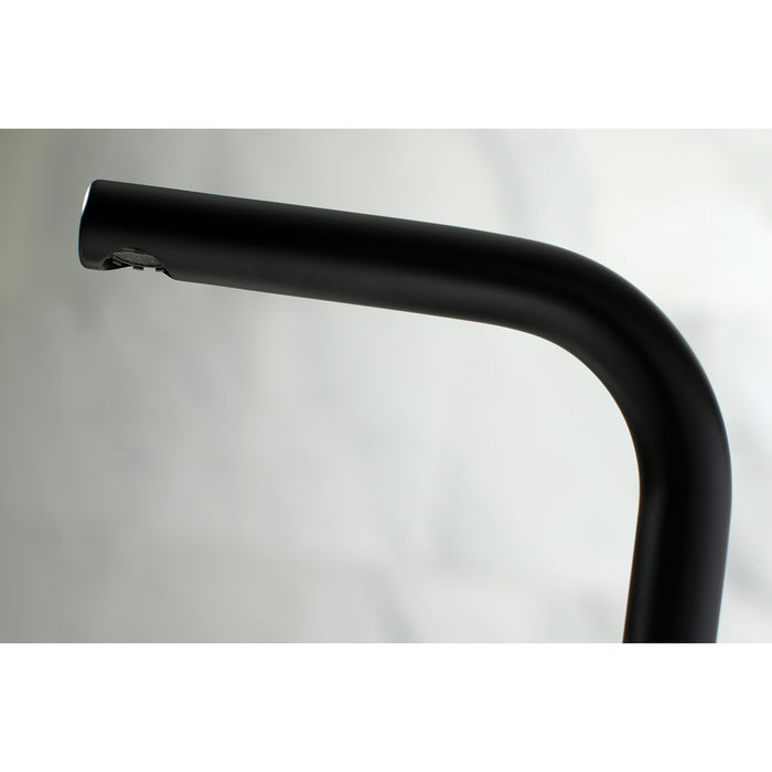 NuvoFusion FSC8950NDL Two-Handle 3-Hole Deck Mount Widespread Bathroom Faucet with Brass Pop-Up, Matte Black