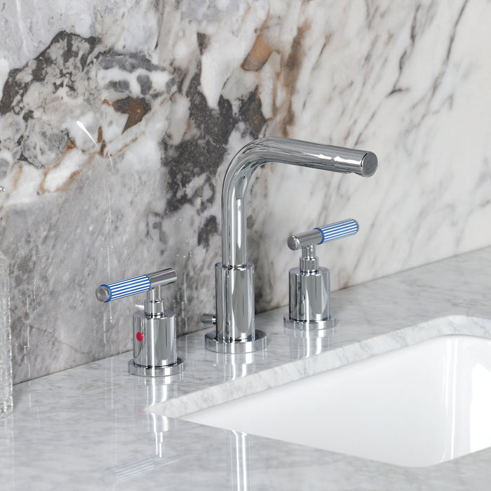 Kingston Sona FSC8951KPS - Verona Widespread Bathroom Faucet with Brass Pop-Up, Polished Chrome