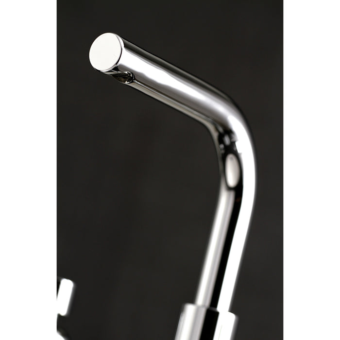 Kingston Tulare FSC8951ZX - Millennium Two-Handle 3-Hole Deck Mount Widespread Bathroom Faucet with Brass Pop-Up, Polished Chrome
