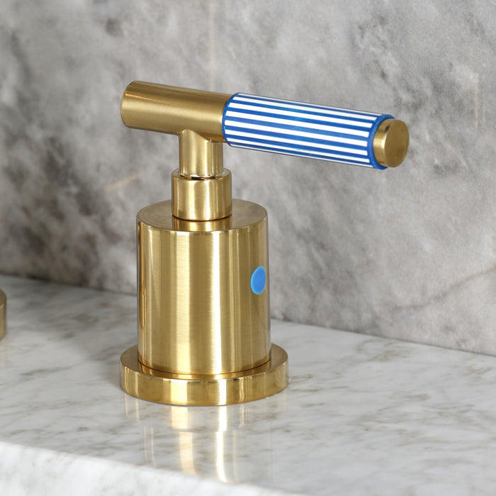 Kingston Sona FSC8953KPS - Verona Widespread Bathroom Faucet with Brass Pop-Up, Brushed Brass