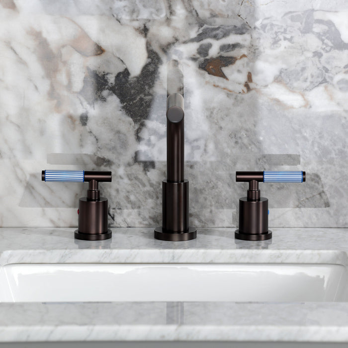 Kingston Sona FSC8955KPS - Verona Widespread Bathroom Faucet with Brass Pop-Up, Oil Rubbed Bronze