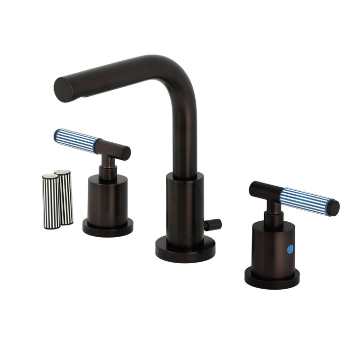 Kingston Sona FSC8955KPS - Verona Widespread Bathroom Faucet with Brass Pop-Up, Oil Rubbed Bronze