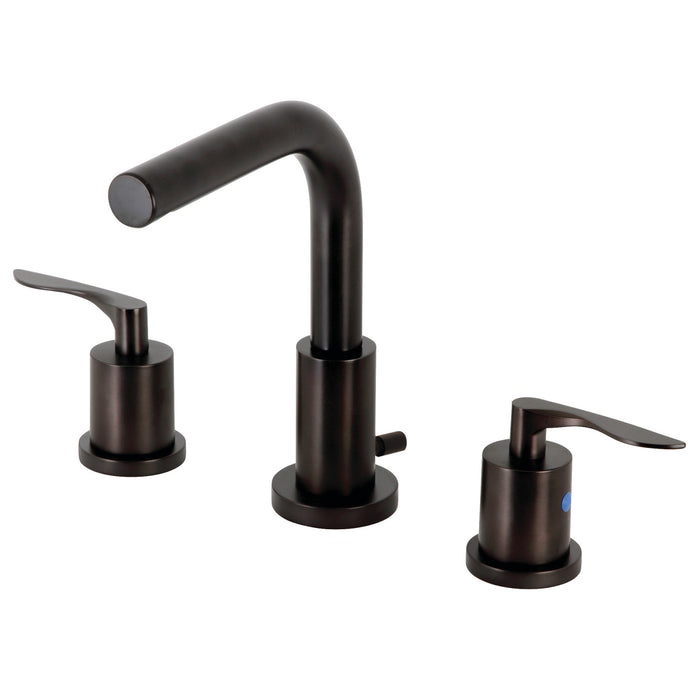 Serena FSC8955SVL Two-Handle 3-Hole Deck Mount Widespread Bathroom Faucet with Pop-Up Drain, Oil Rubbed Bronze