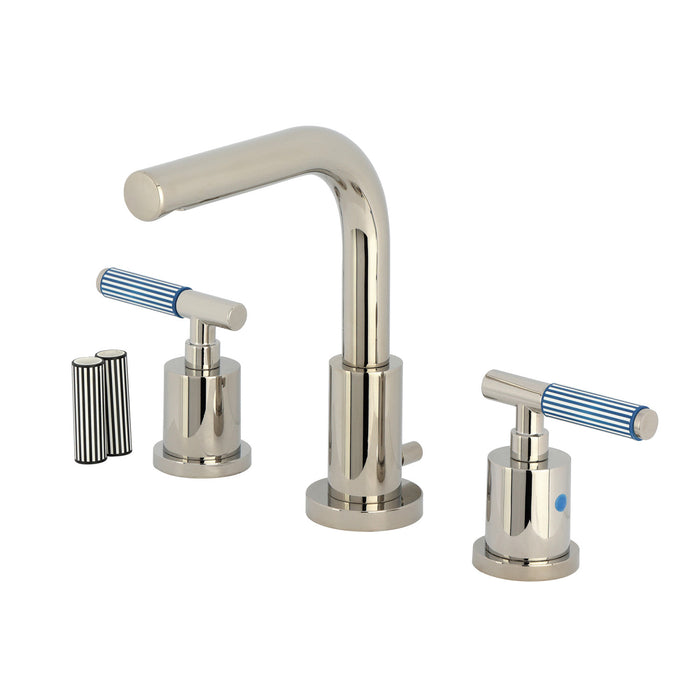 Verona FSC8959KPS Widespread Bathroom Faucet with Brass Pop-Up, Polished Nickel
