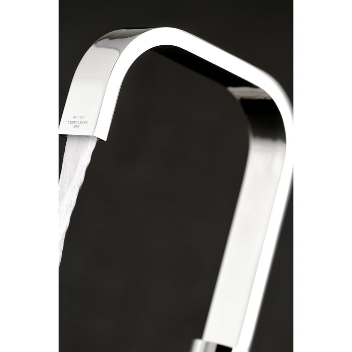 Kingston Sona FSC8961DX - Concord Two-Handle 3-Hole Deck Mount Widespread Bathroom Faucet with Pop-Up Drain, Polished Chrome