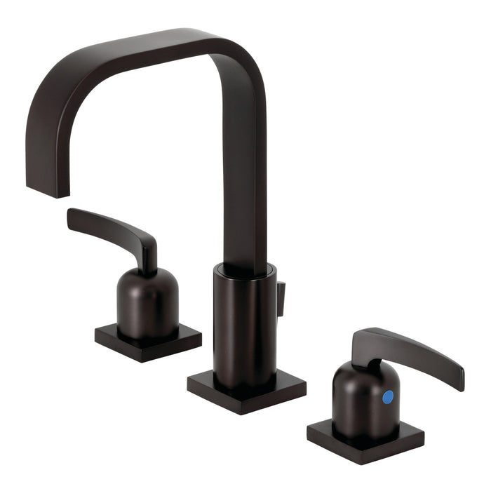Kingston Tulare FSC8965EFL - Centurion Two-Handle 3-Hole Deck Mount Widespread Bathroom Faucet with Pop-Up Drain, Oil Rubbed Bronze