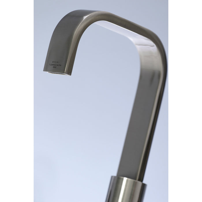Kingston Sona FSC8968DX - Concord Two-Handle 3-Hole Deck Mount Widespread Bathroom Faucet with Pop-Up Drain, Brushed Nickel