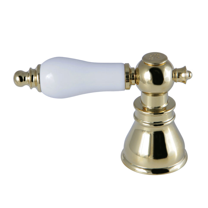 Kingston American Patriot FSCH1972APLH Porcelain Lever Handle (Hot Side), Polished Brass