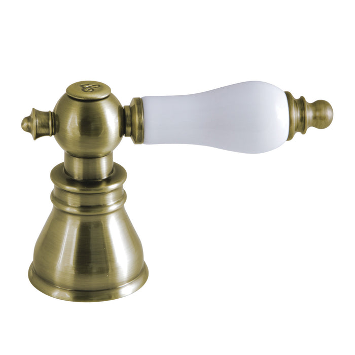 Kingston American Patriot FSCH19733APLC Porcelain Lever Handle (Cold Side), Antique Brass