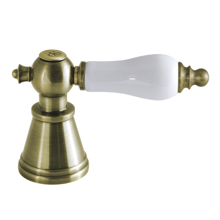 Kingston English Vintage FSCH19733PLC Porcelain Lever Handle (Cold Side), Antique Brass
