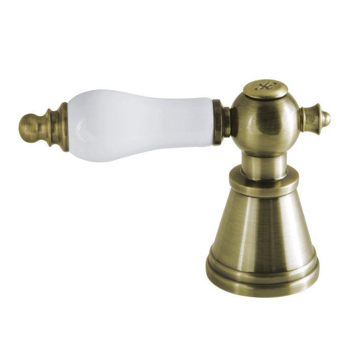 Kingston English Vintage FSCH19733PLH Porcelain Lever Handle (Hot Side), Antique Brass