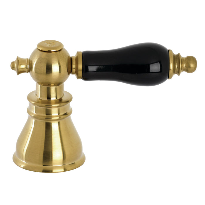 Kingston FSCH1973AKLC Black Porcelain Lever Handle (Cold Side), Brushed Brass
