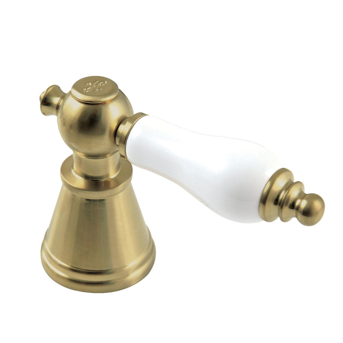 Kingston FSCH1973PLH Porcelain Lever Handle (Hot Side), Brushed Brass