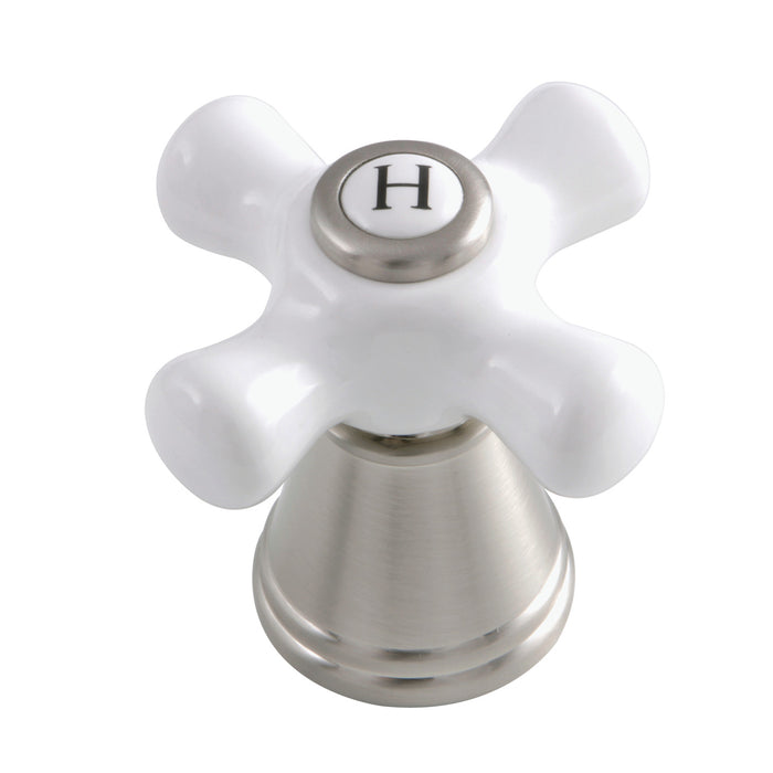 Kingston FSCH1978APXH Porcelain Cross Handle (Hot Side), Brushed Nickel