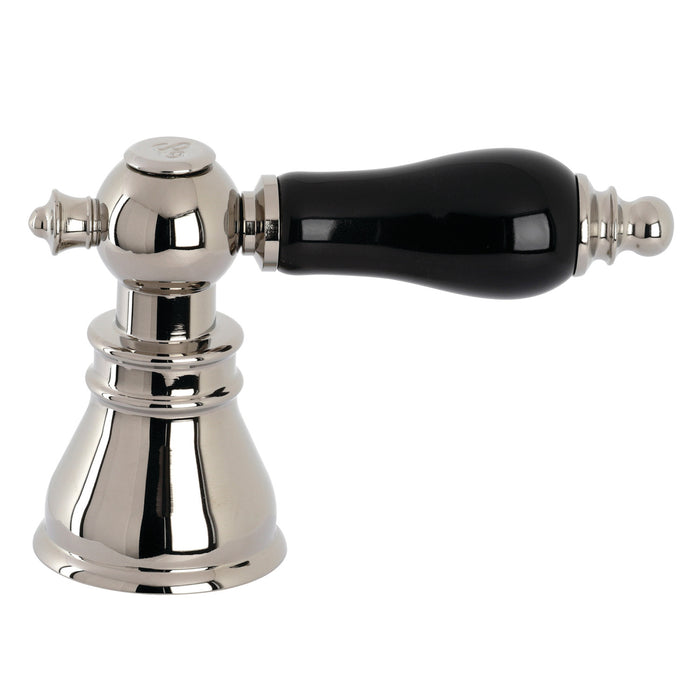Kingston FSCH1979AKLC Black Porcelain Lever Handle (Cold Side), Polished Nickel
