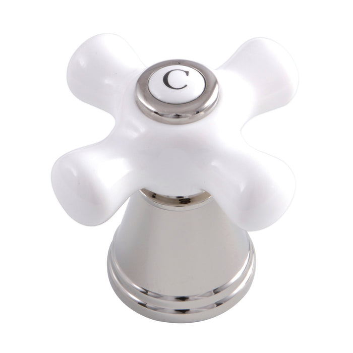 Kingston FSCH1979APXC Porcelain Cross Handle (Cold Side), Polished Nickel