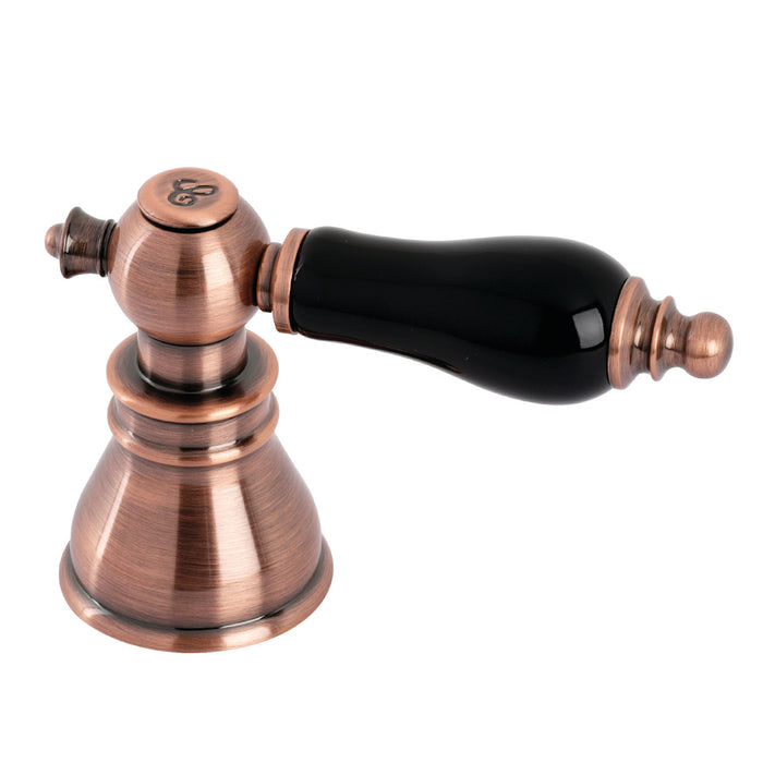 Kingston FSCH197AKLACC Black Porcelain Lever Handle (Cold Side), Antique Copper