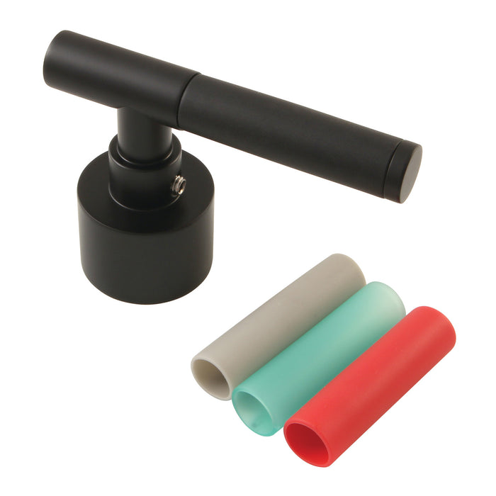 Kingston Kaiser FSCH8920CKL Brass Lever Handle with Neoprene Sleeve, Matte Black