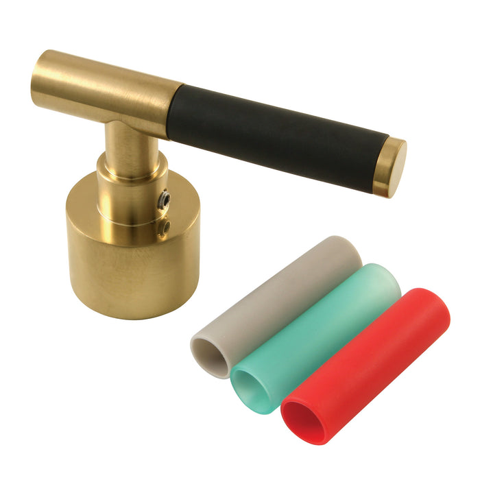 Kingston Kaiser FSCH8923CKL Brass Lever Handle with Neoprene Sleeve, Brushed Brass