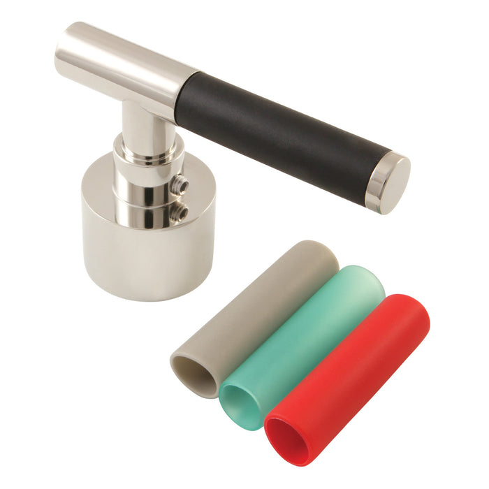 Kingston Kaiser FSCH8929CKL Brass Lever Handle with Neoprene Sleeve, Polished Nickel