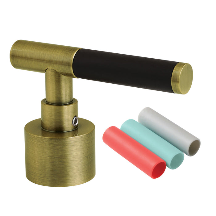Kaiser FSCH892CKLAB Brass Lever Handle with Neoprene Sleeve, Antique Brass