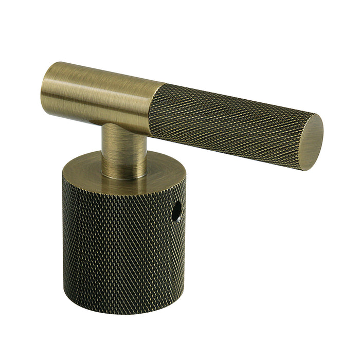 Kingston Convergent FSCH896KNLAB Brass Knurled Lever Handle, Antique Brass