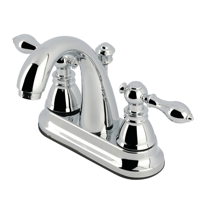 American Classic FSY5611ACL Two-Handle 3-Hole Deck Mount 4" Centerset Bathroom Faucet with Plastic Pop-Up, Polished Chrome