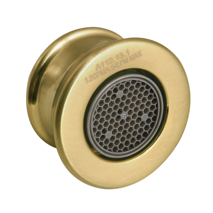 Kingston Cal Green G12LSSA5413 1.2 GPM Female Aerator, Brushed Brass