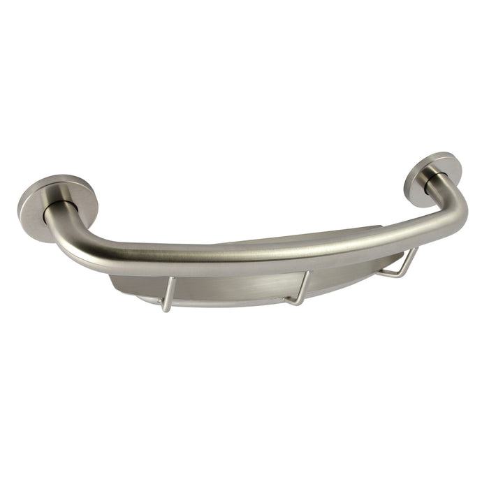 Kingston Sona GBS1854CS8 - Meridian 18-Inch x 1-1/4-Inch O.D. Stainless Steel Grab Bar with Shelf, Brushed Nickel