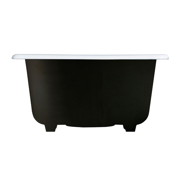 Towne GCKTS15158 15-Inch Cast Iron Self-Rimming Single Bowl Drop-In Kitchen Sink (1 Hole), White