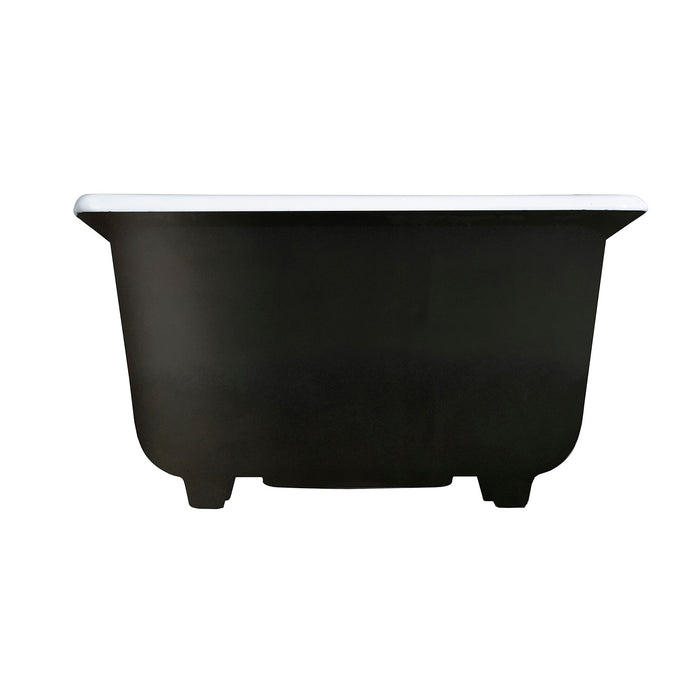 Towne GCKTS15158 15-Inch Cast Iron Self-Rimming Single Bowl Drop-In Kitchen Sink (1 Hole), White