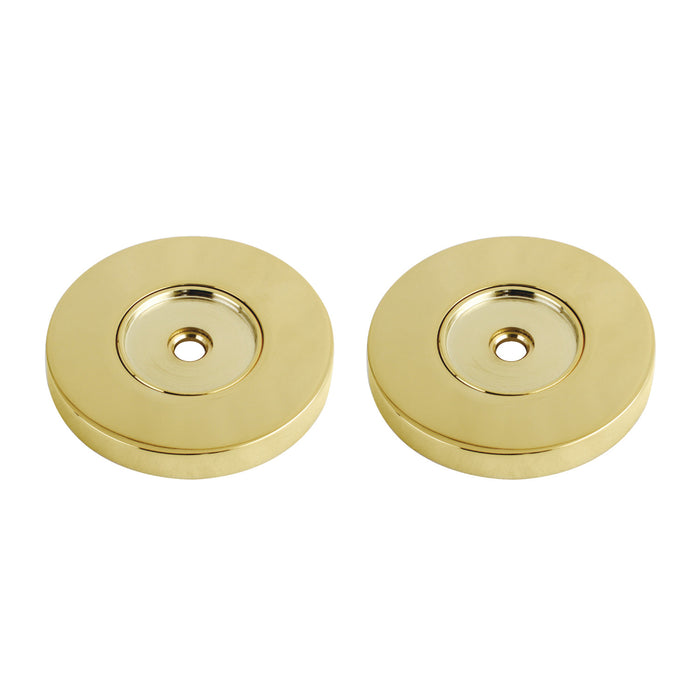 Kingston Sona GDRF814122 - Laurel 1-1/4-Inch Brass Grab Bar Flange (1 Pair), Polished Brass