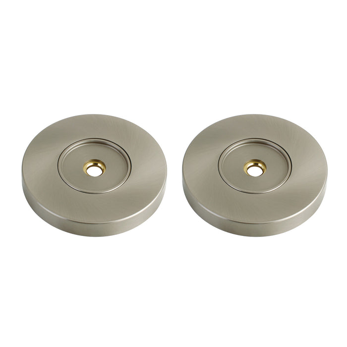 Kingston Sona GDRF814128 - Laurel 1-1/4-Inch Brass Grab Bar Flange (1 Pair), Brushed Nickel
