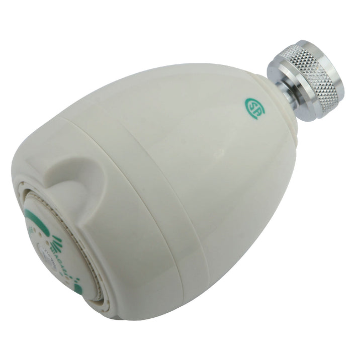 Kingston Greenseal GK131A0 2-5/8-Inch Round Water-Saving Jet Spray Brass Shower Head, White