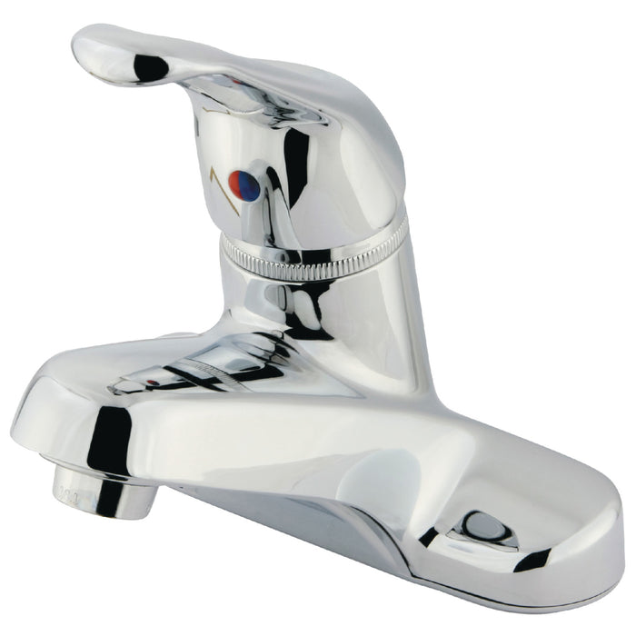 Kingston Tulare GKB511LP - Wyndham Single-Handle 3-Hole Deck Mount 4-Inch Centerset Bathroom Faucet, Polished Chrome