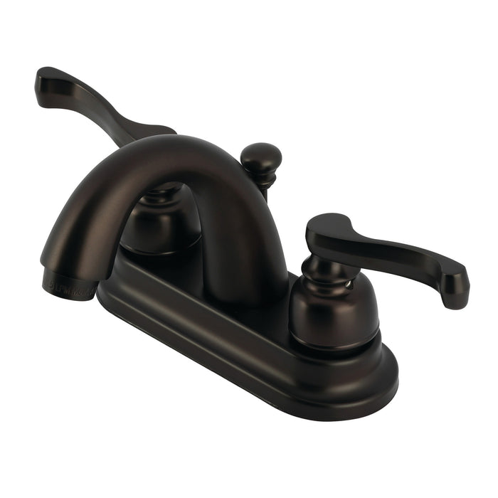 Kingston Tulare GKB5615FL - Royale Double-Handle 3-Hole Deck Mount 4-Inch Centerset Bathroom Faucet with Pop-Up Drain, Oil Rubbed Bronze