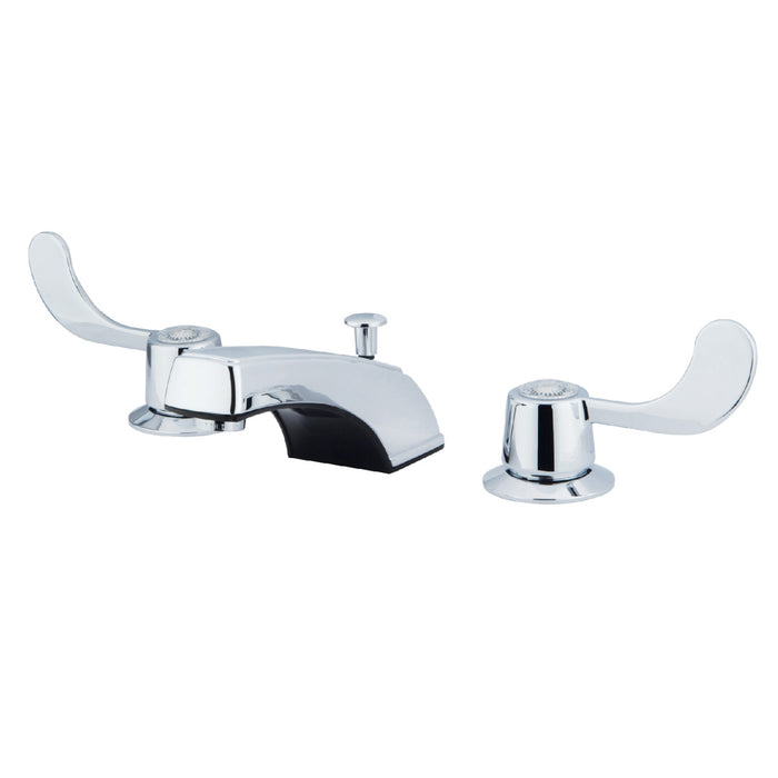 Vista GKB931B Two-Handle 3-Hole Deck Mount Widespread Bathroom Faucet with Retail Pop-Up, Polished Chrome